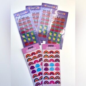 Set of 80s style stickers